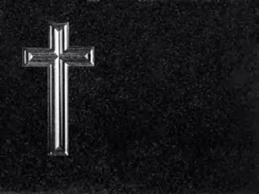 lápida curz negra marmoels cardona